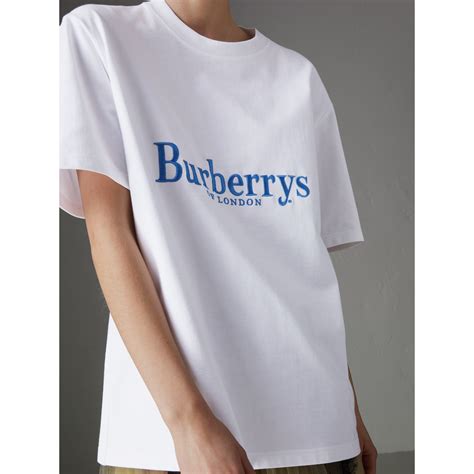 burberry reissued cotton t-shirt|Cotton T.